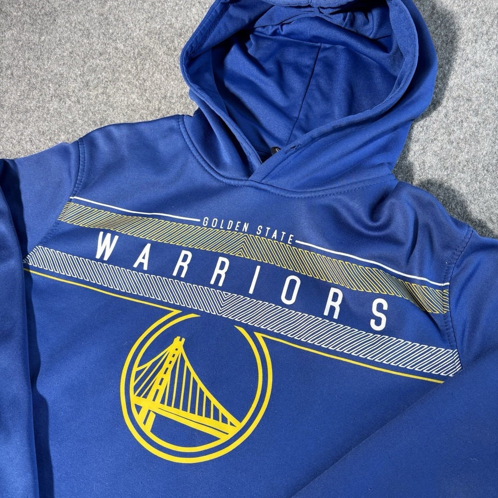 Golden State Warriors Hoodie Men's Medium Blue NBA Ultra Game Pullover Sports
